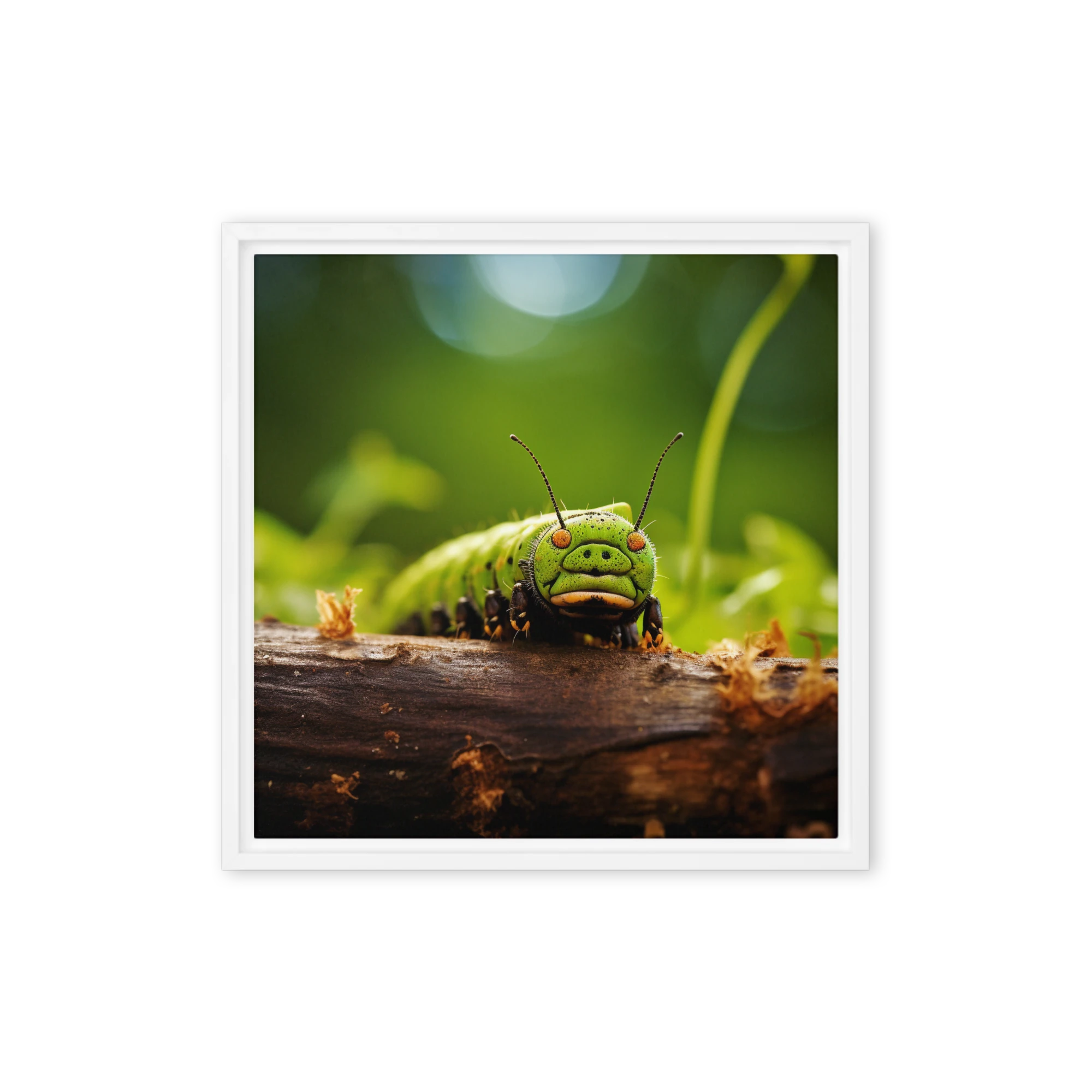 Curious Larva's Gaze | Art Print