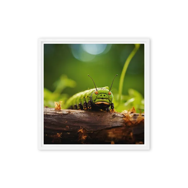 Curious Larva's Gaze | Art Print