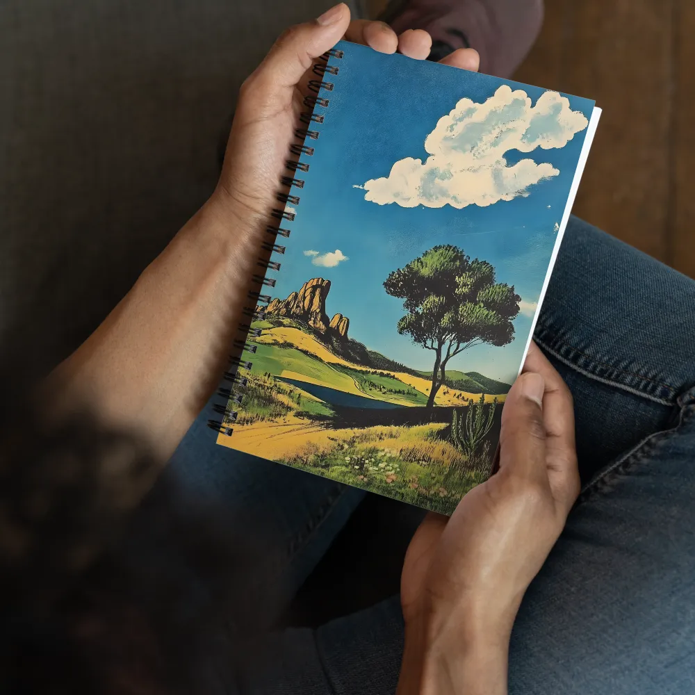 Tranquil Mountain Landscape 
 Spiral Notebook | 140 pages