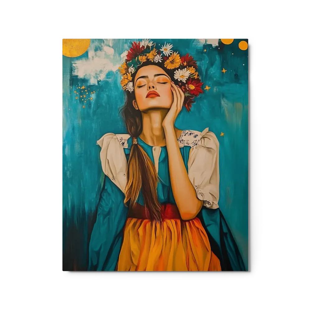 Dreamy Floral Portrait | Art Print