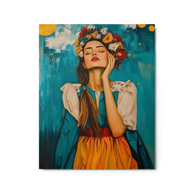 Dreamy Floral Portrait | Art Print