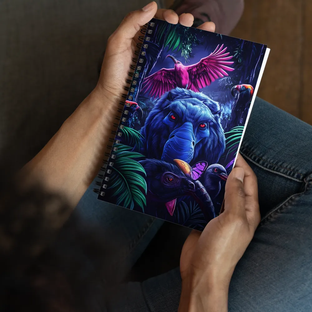 Bioluminescent Jungle Denizens 
 Spiral Notebook | 140 pages