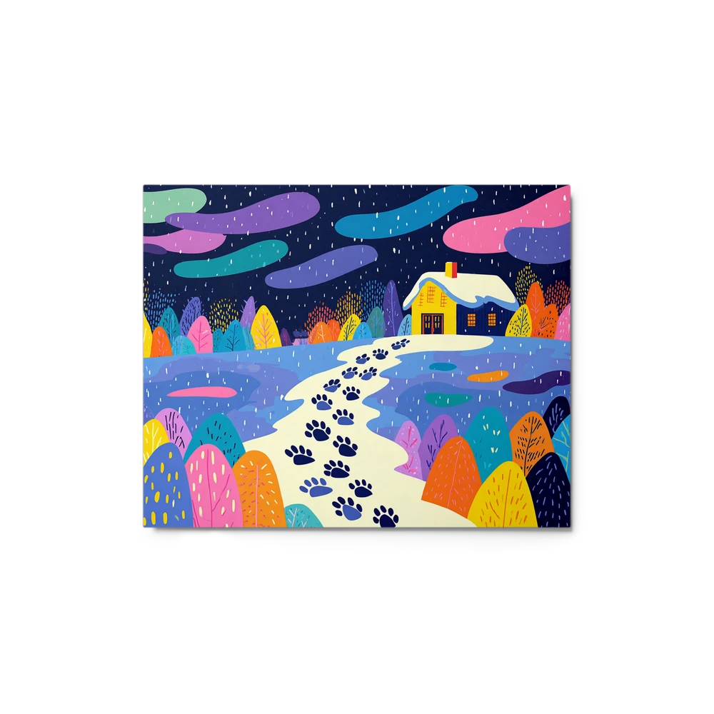 Winter Tracks to the Cabin | Art Print