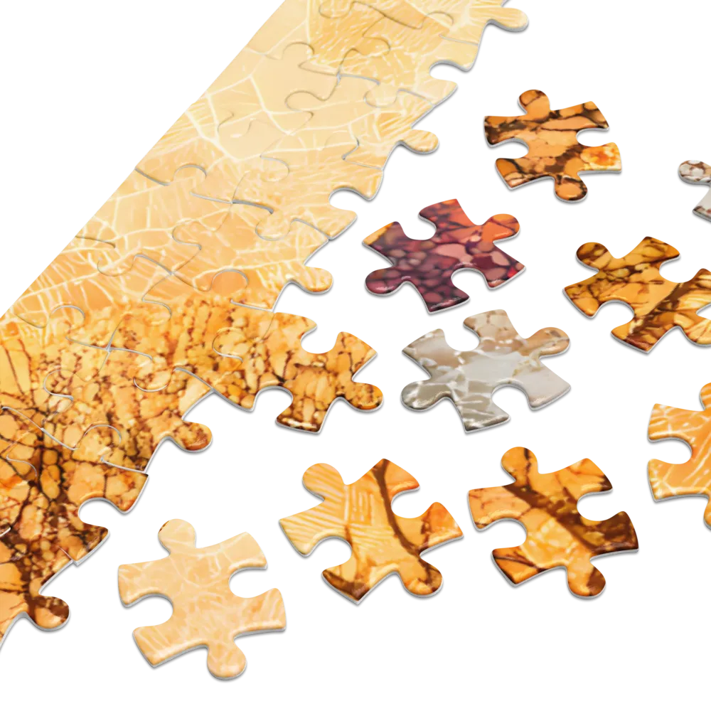 Solitary Man Walking in Abstract Landscape | Jigsaw Puzzle (252/520 pieces)