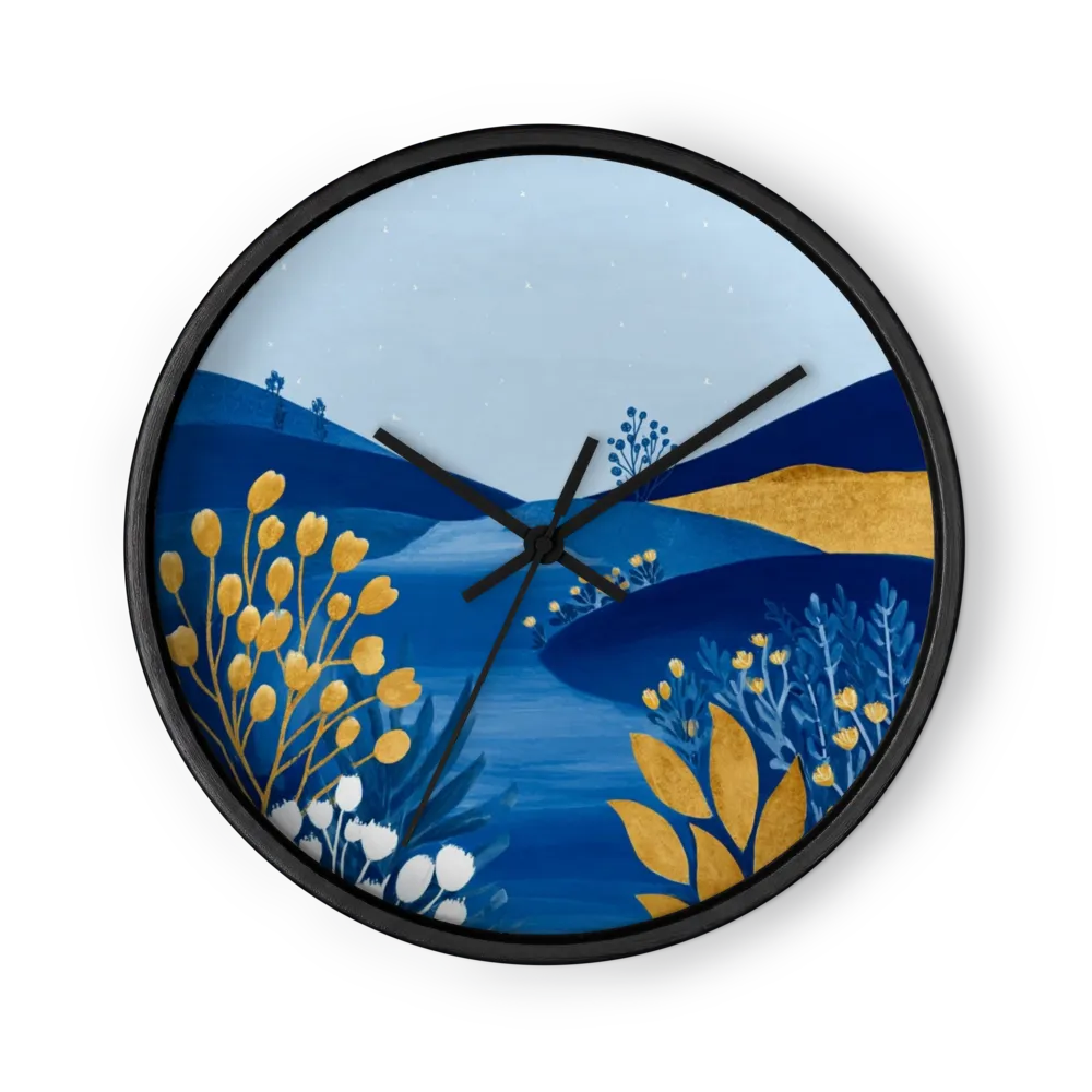 Golden Valley Dusk | Wall Clock