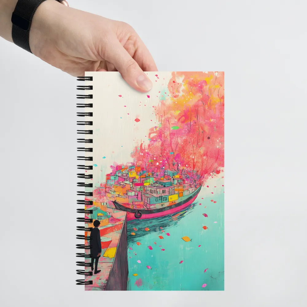 The Floating City Journey 
 Spiral Notebook | 140 pages