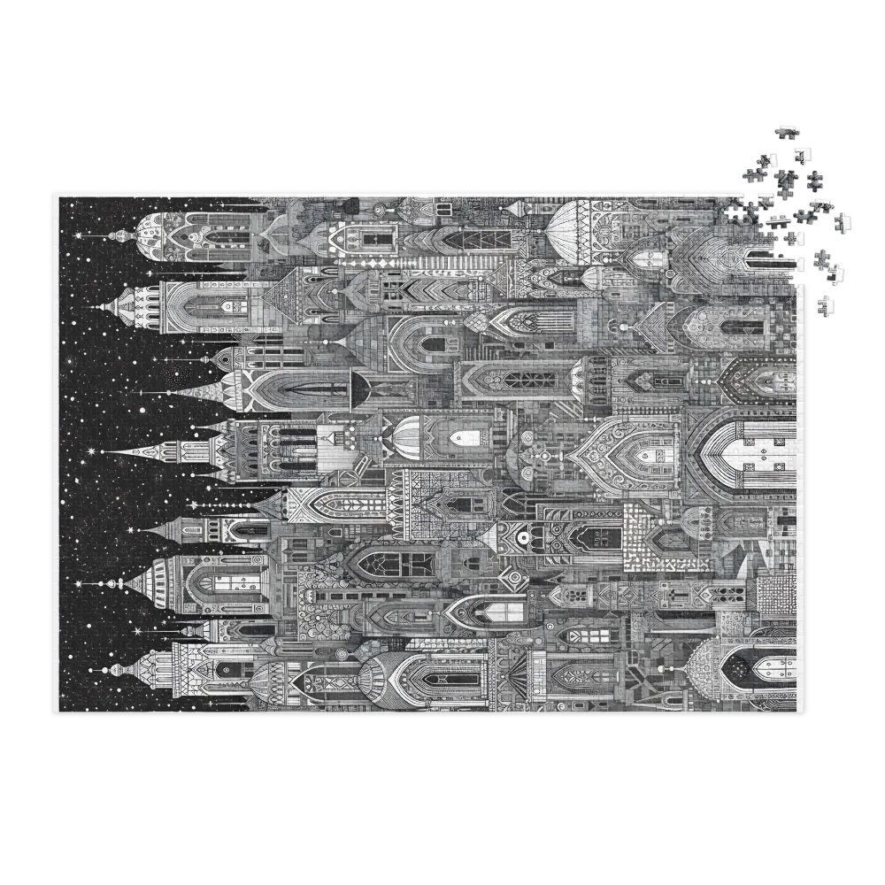 Starlit Ink City | Jigsaw Puzzles