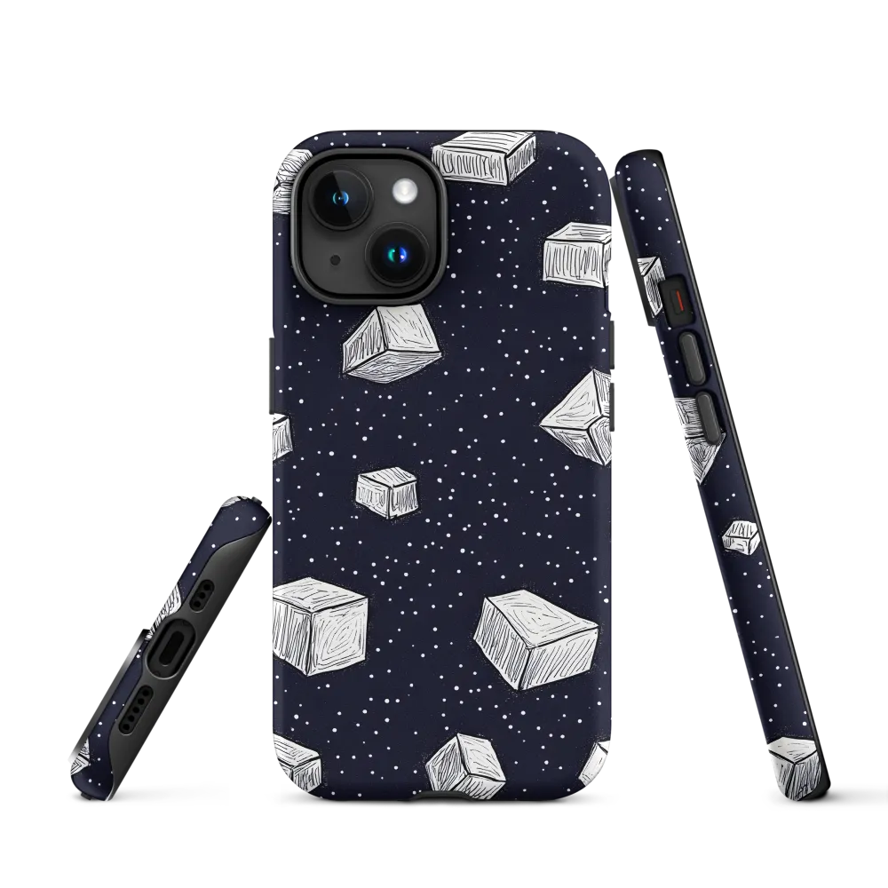 Geometric Shapes in Space | Phone Case