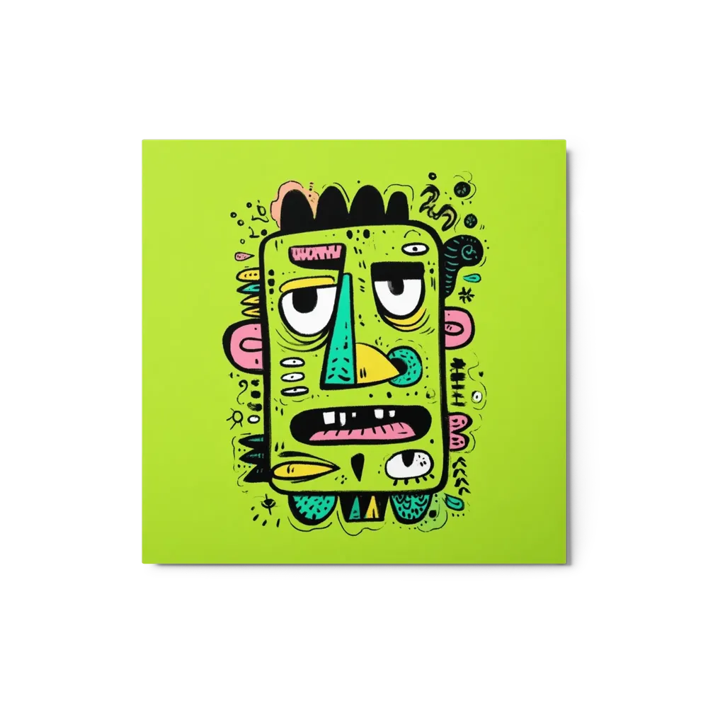 Lime Monster Portrait | Art Print