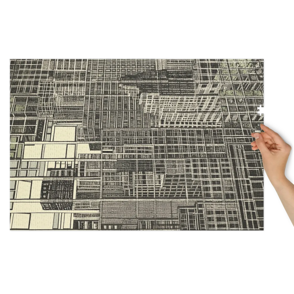 Minimalistic Cityscape Design | Jigsaw Puzzle (252/520 pieces)