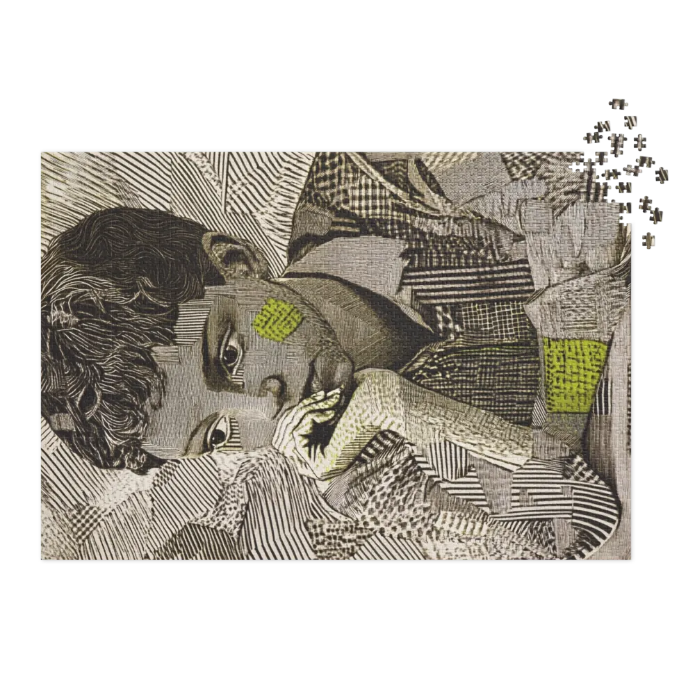 O Olhar Remendado 
 Puzzle em caixa de metal