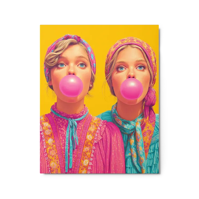 Pop Art Bubblegum Duo | Art Print