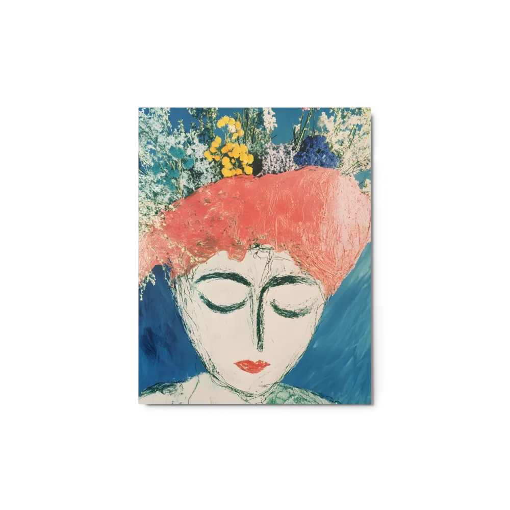 Serene Floral Portrait 
 Canvas | 26″x 26″