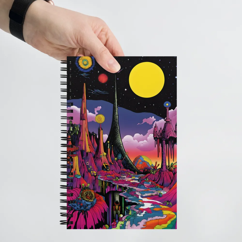 Cosmic Fantasyscape 
 Spiral Notebook | 140 pages