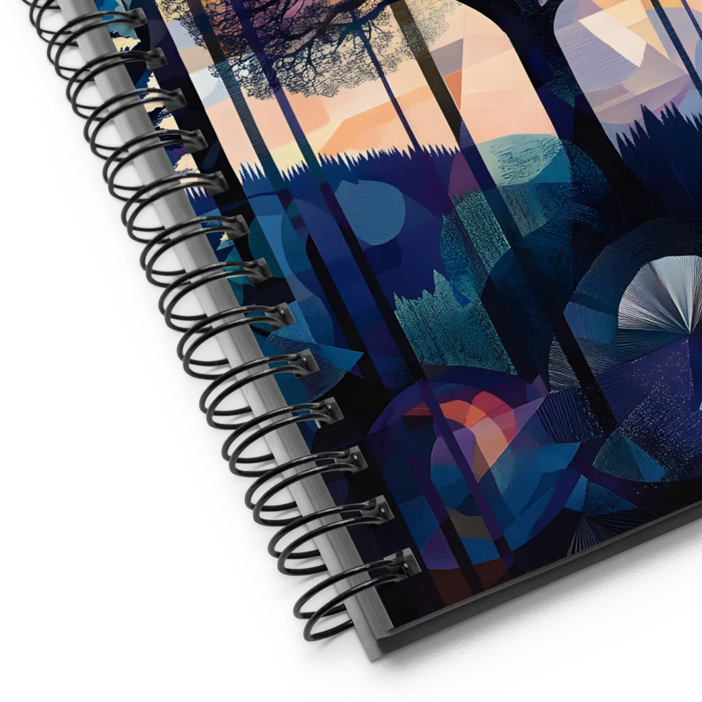 Stained Glass Forest 
 Spiral Notebook | 140 pages