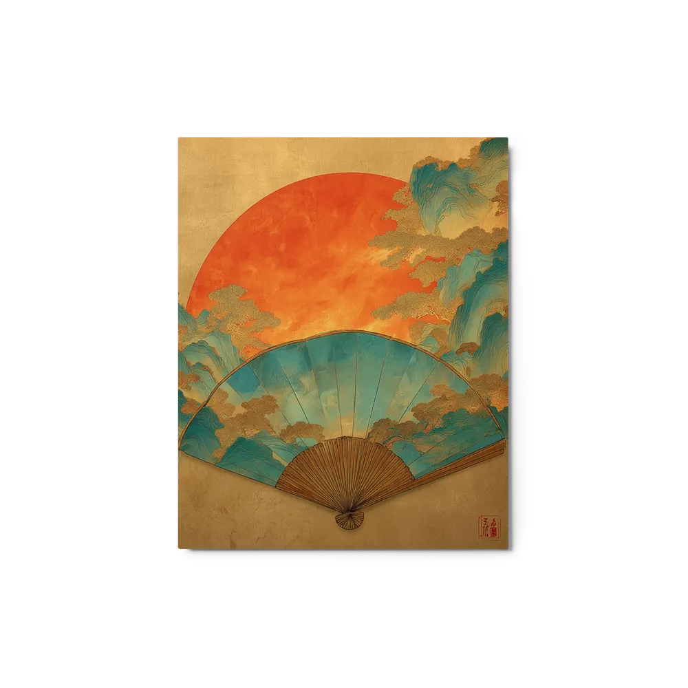 The Golden Fan of Shanshui | Art Print