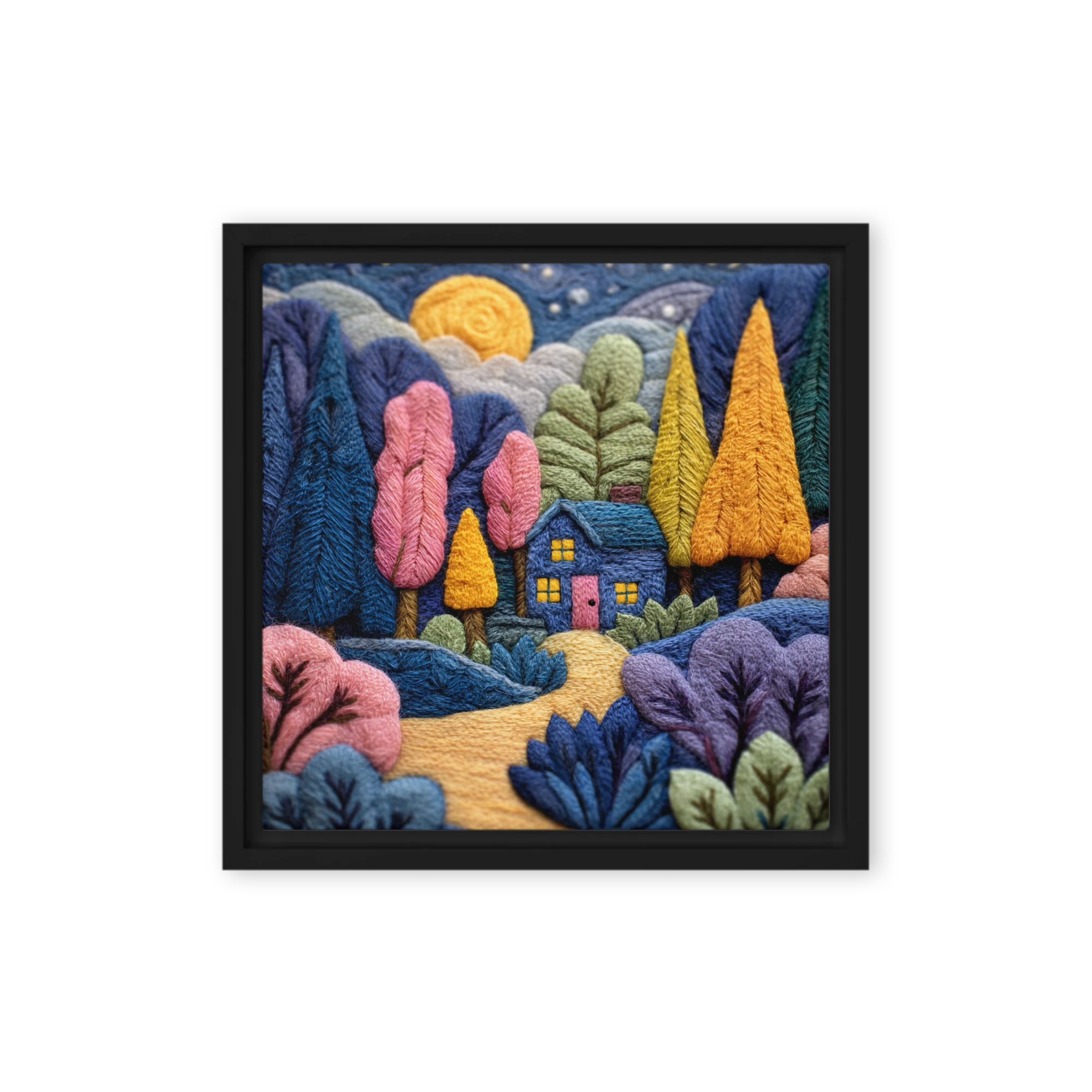 Cozy Embroidered Woodland