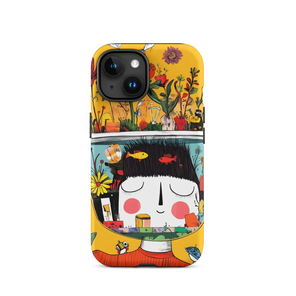 Whimsical Child with Fishbowl | Phone Case