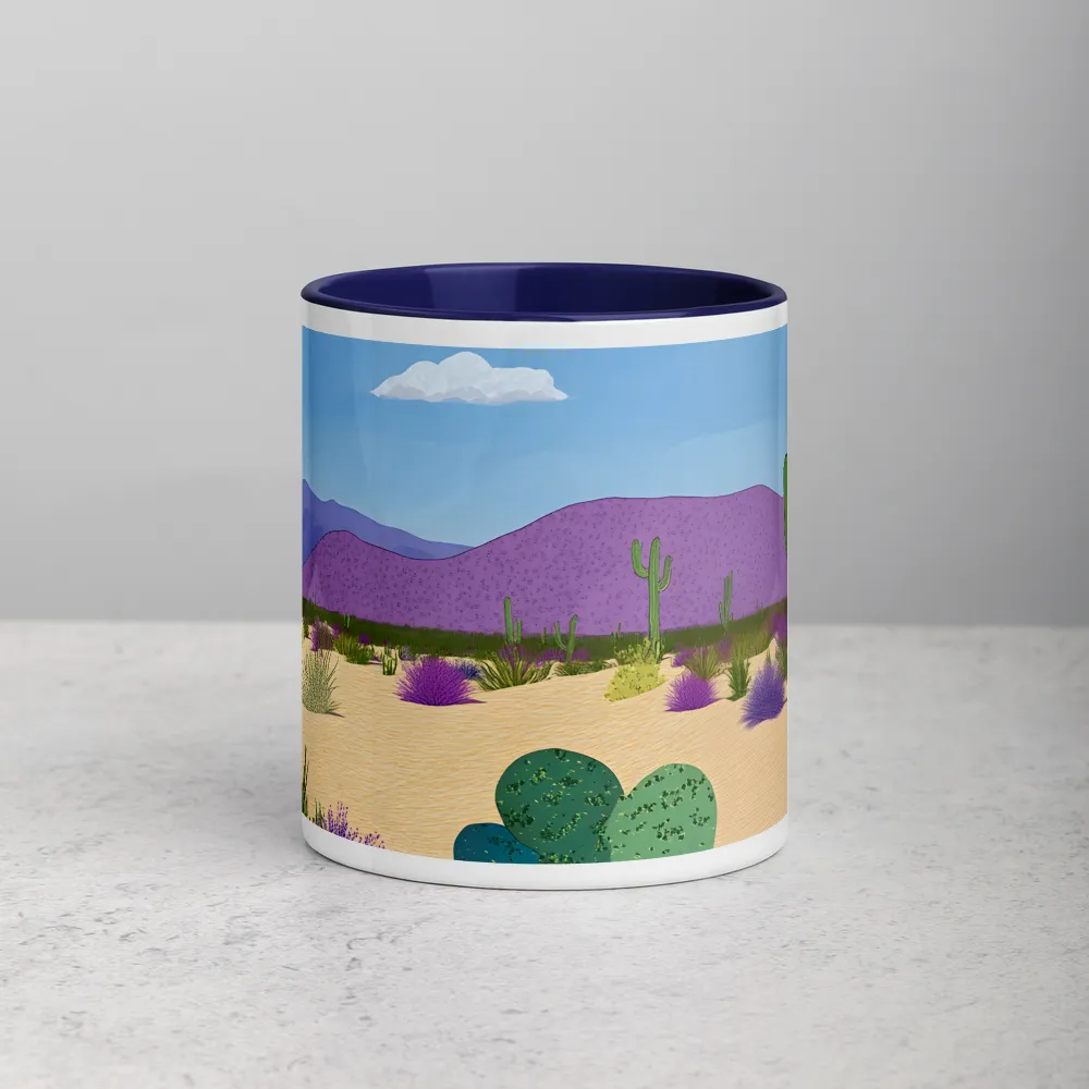 Lavender Desert 
 Mug with Red inside