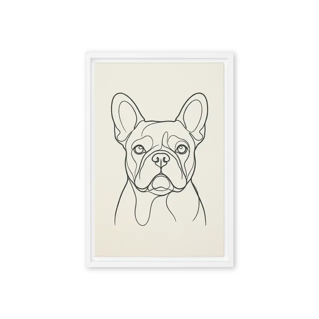 Frenchie in One Line | Art Print