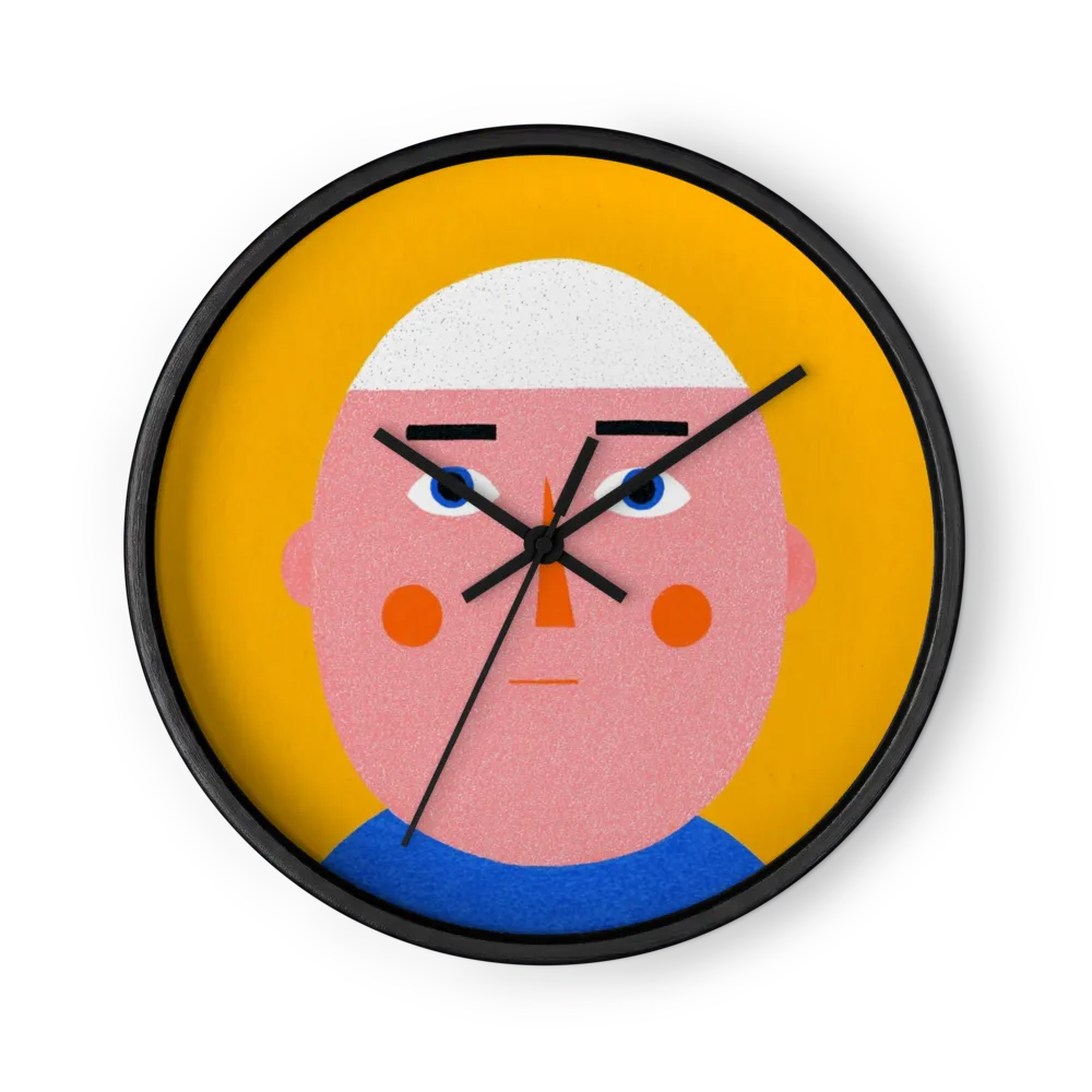 Minimalist Man Portrait | Wall Clock