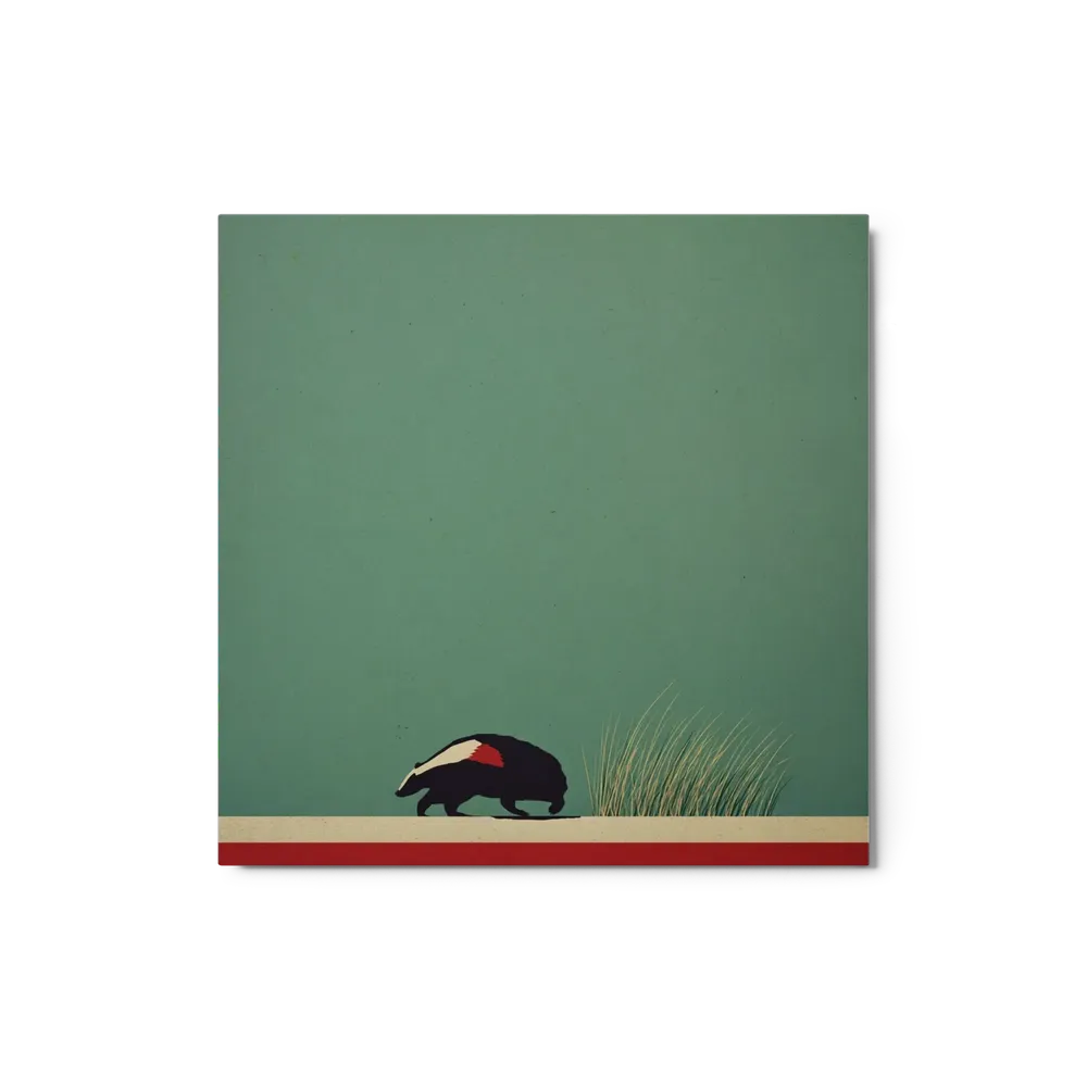 Badger in Grass | Art Print