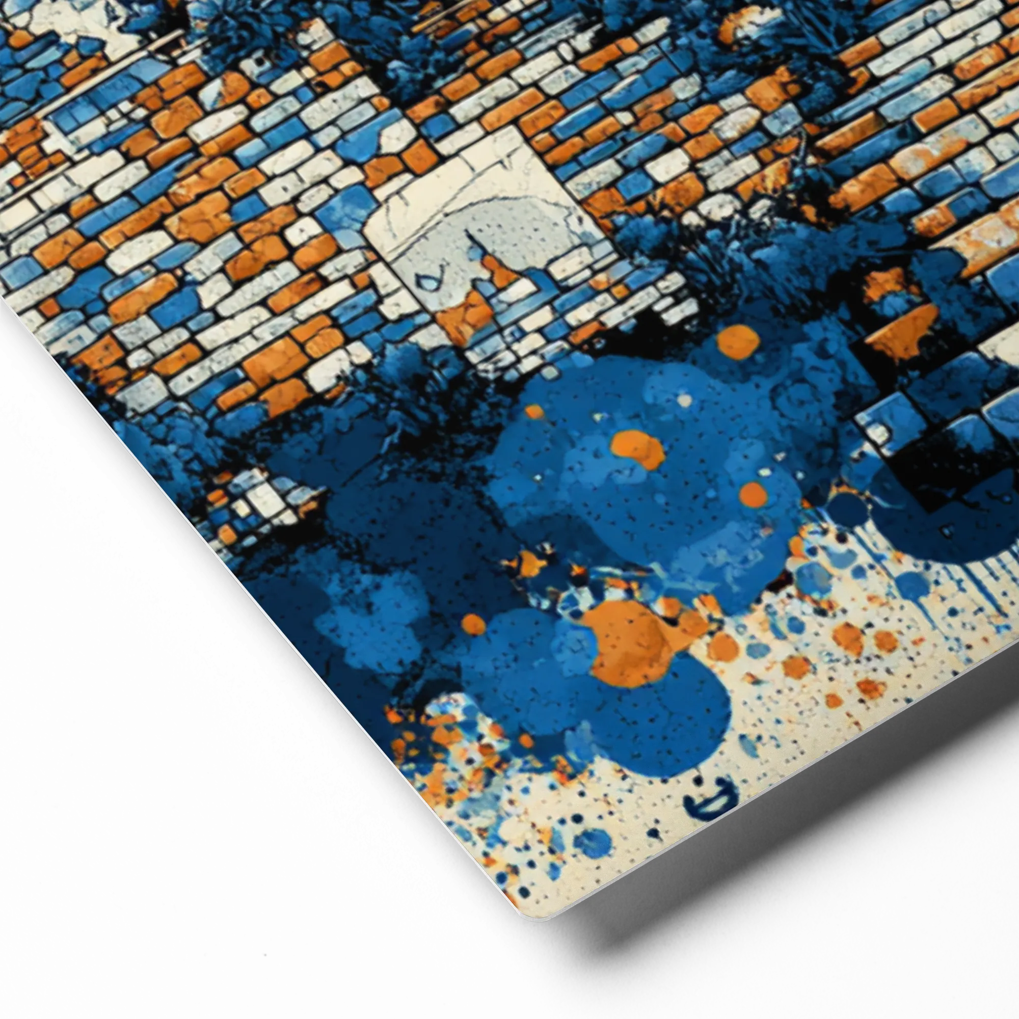 Hillside Village Splatter | Art Print