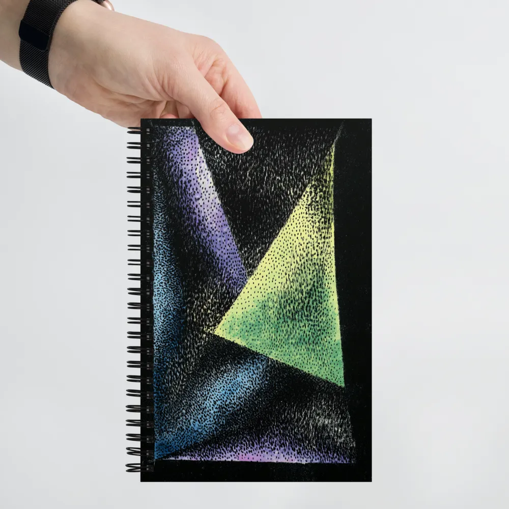 Stippled Neon Geometry 
 Spiral Notebook | 140 pages