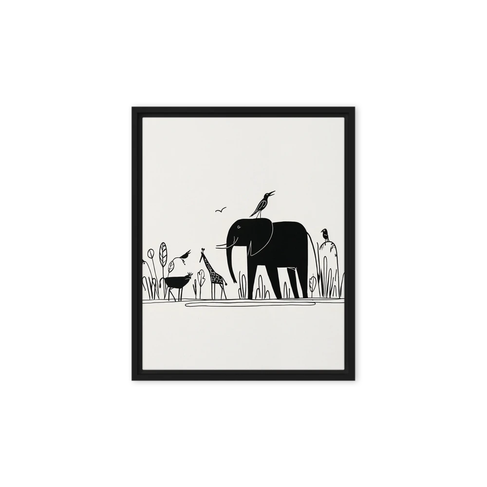 Safari Silhouettes | Art Print