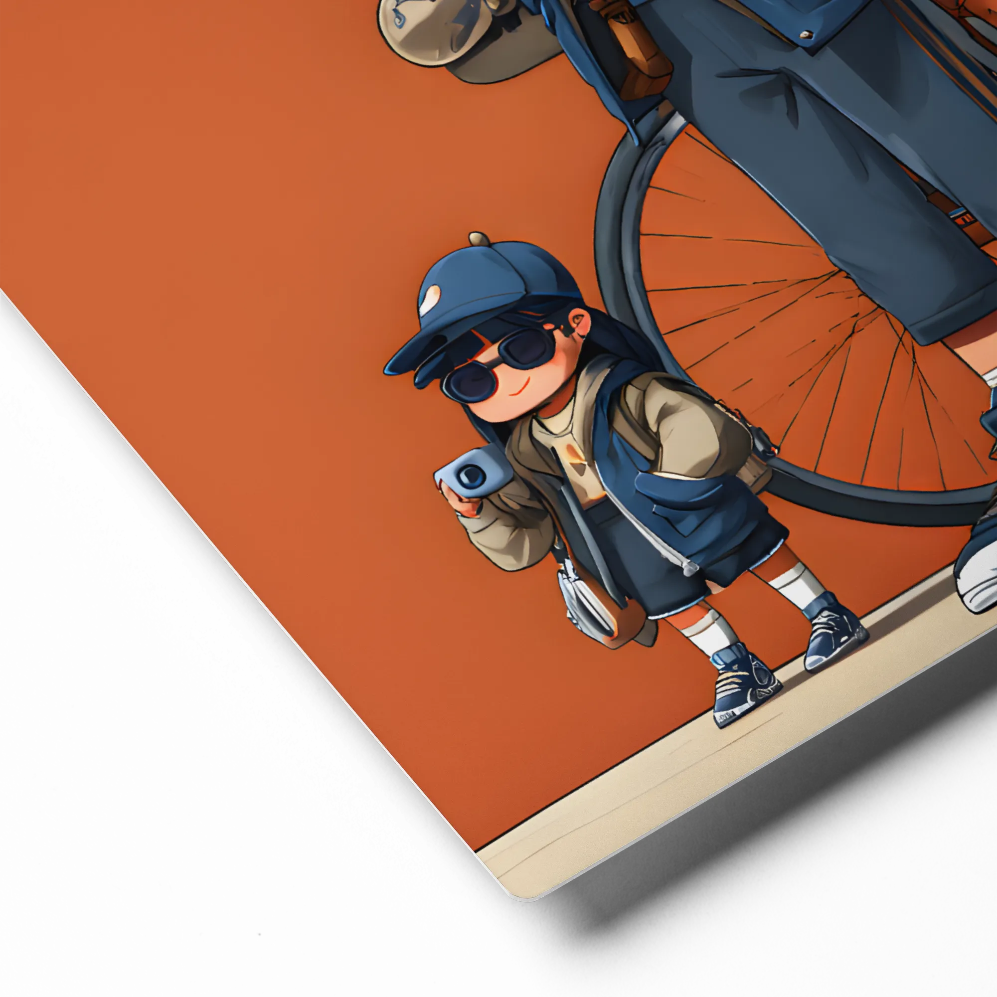 Urban Explorers' Journey 
 Canvas | 16″x 16″
