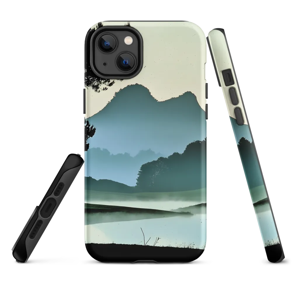 Misty Landscape with Mountains | Phone Case