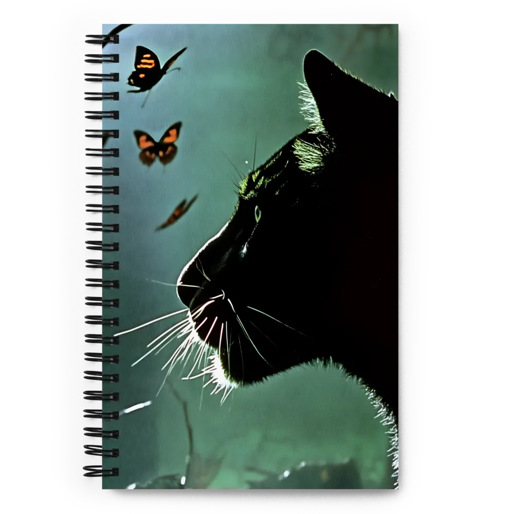 Nocturne with Butterflies 
 Spiral Notebook | 140 pages