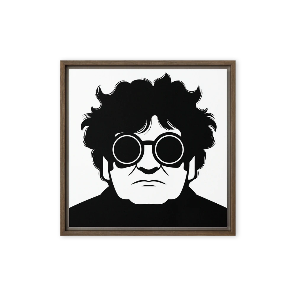 Pensive Man in Glasses | Art Print