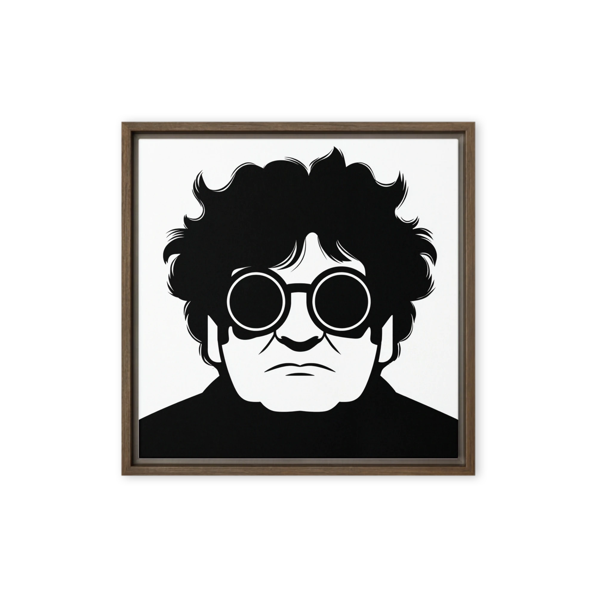 Pensive Man in Glasses | Art Print