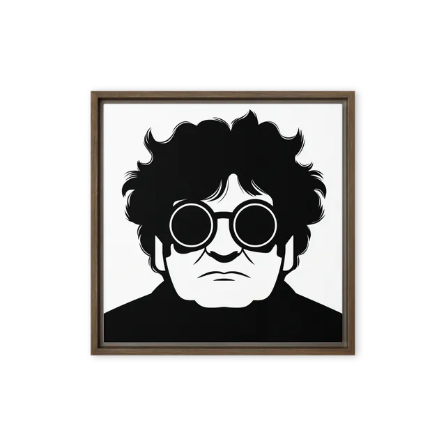 Pensive Man in Glasses | Art Print