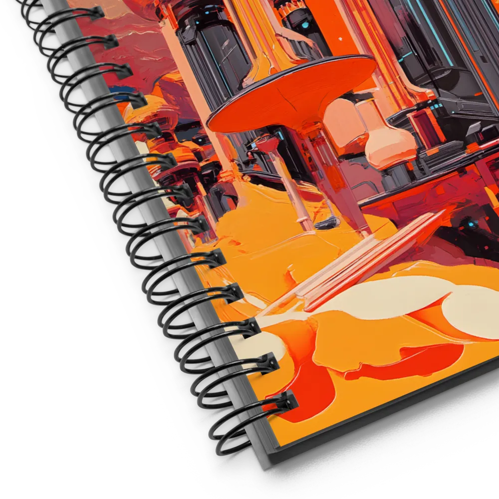 Crimson Horizon 
 Spiral Notebook | 140 pages