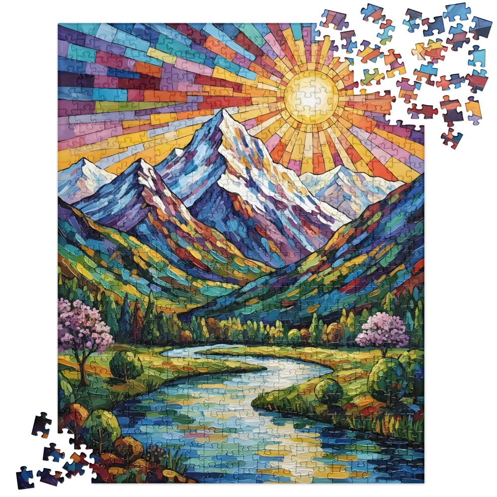 Radiant Mountainscape 
 Jigsaw Puzzle