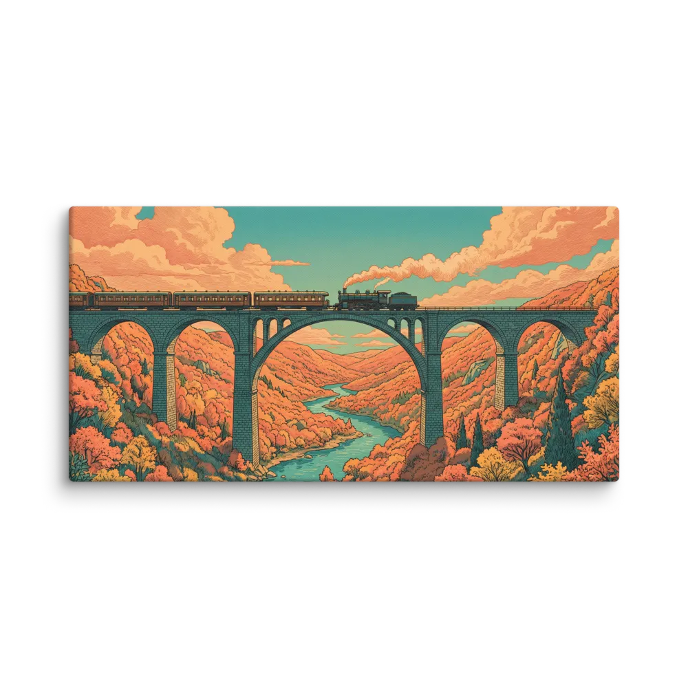 Autumn Valley Journey 
 Canvas | 12″x 24″
