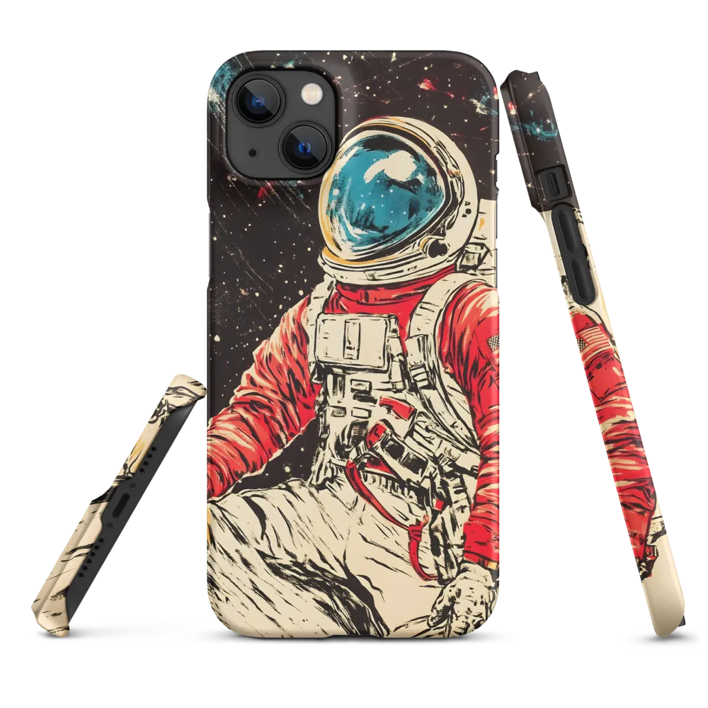 Astronaut in Red Space Suit | Phone Case