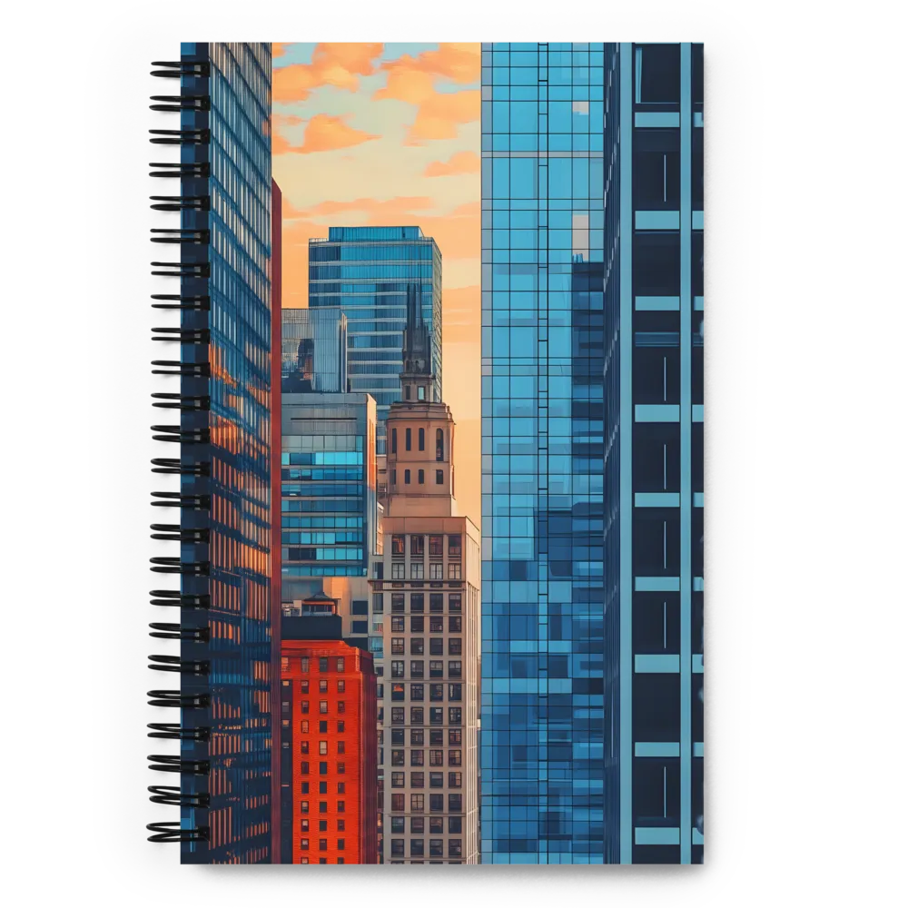 Urban Glow at Dusk 
 Spiral Notebook | 140 pages