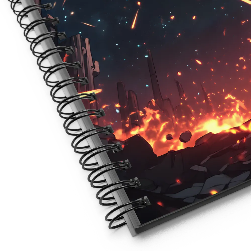 Inferno Bloom 
 Spiral Notebook | 140 pages