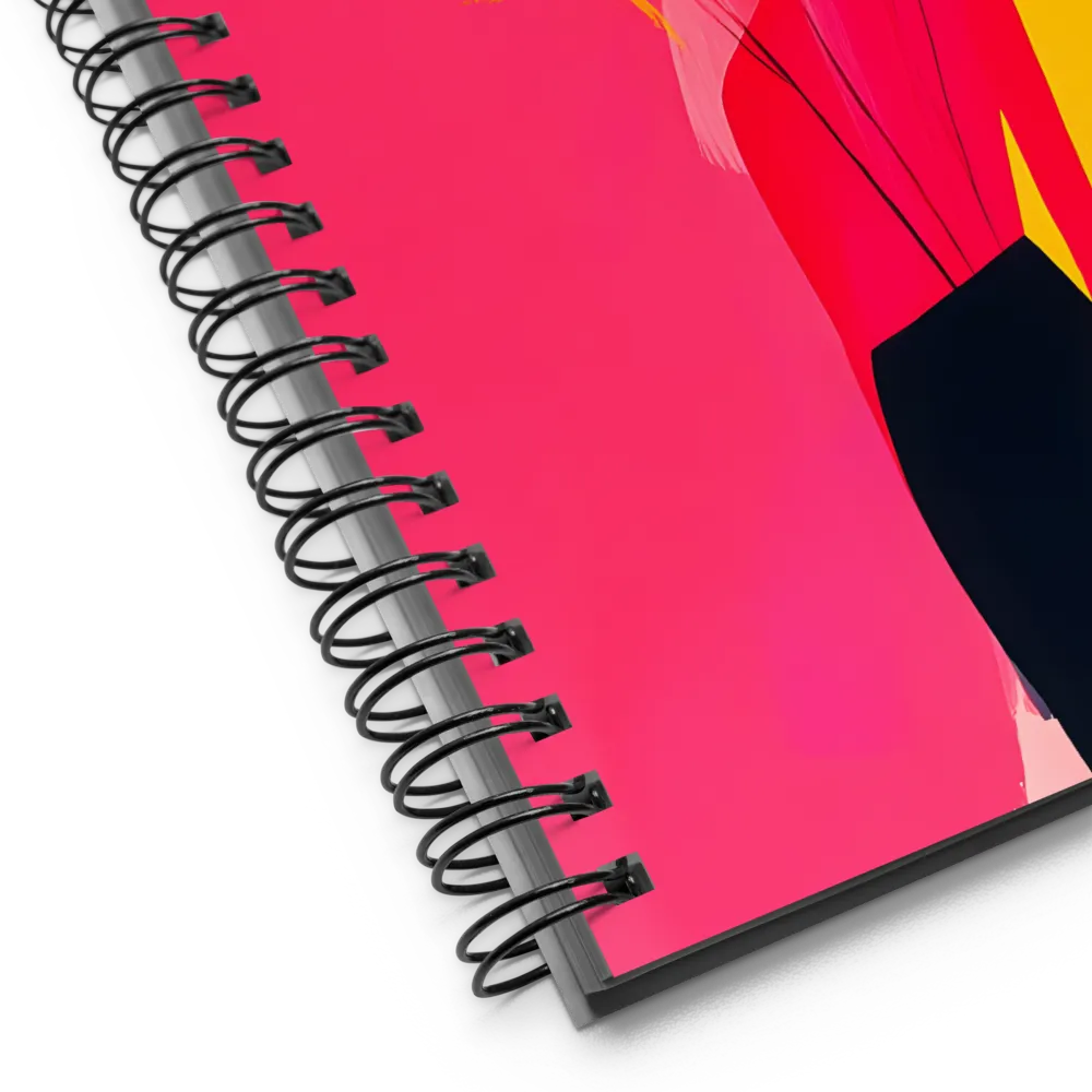 Floral Figure in Vivid Hues 
 Spiral Notebook | 140 pages