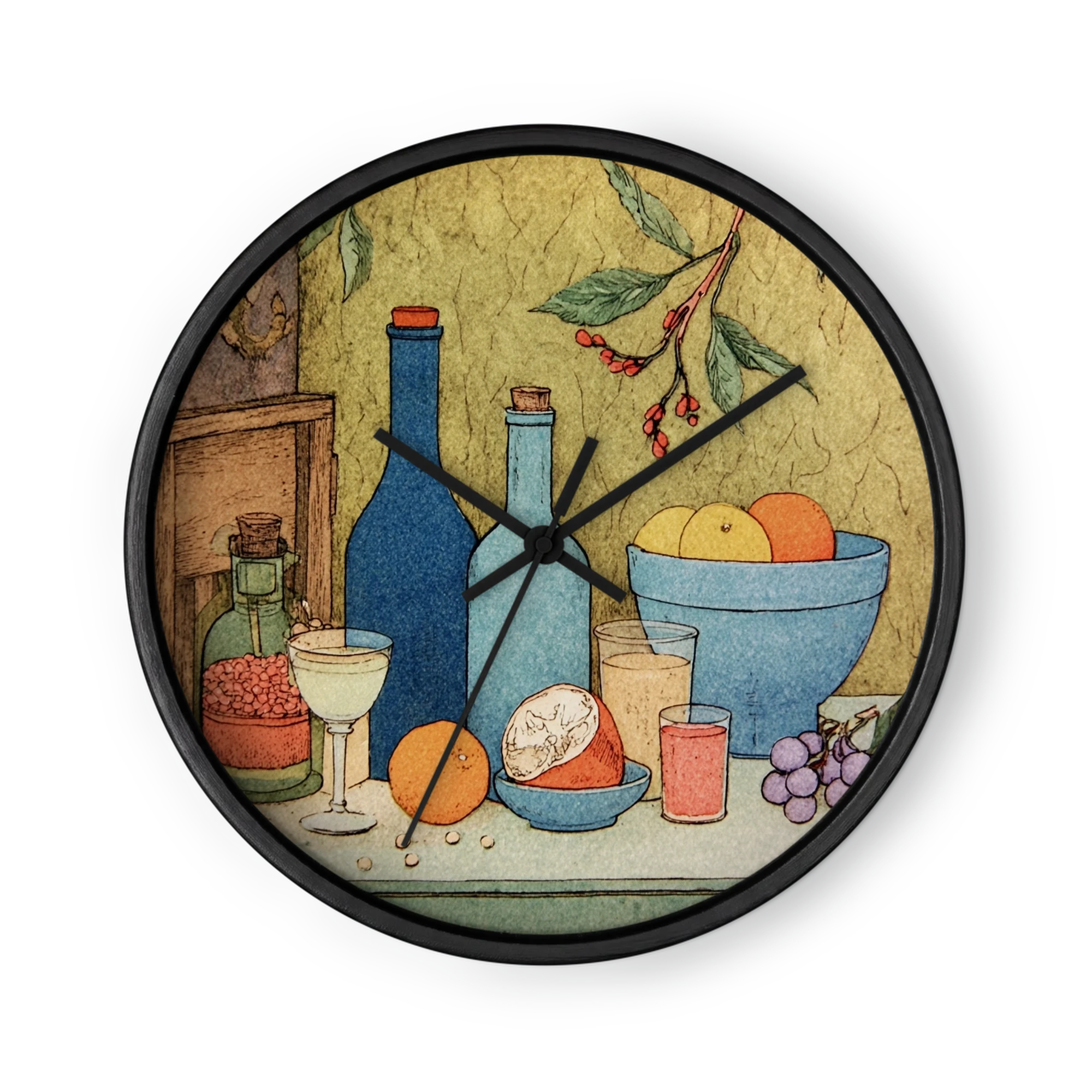 Still Life with Blue Bottles and Citrus