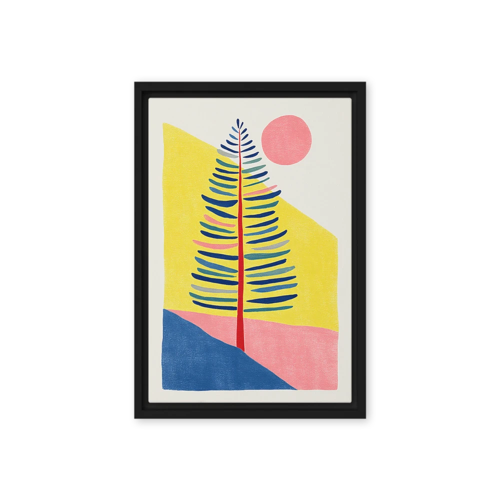 Solitary Pine under the Sun | Art Print