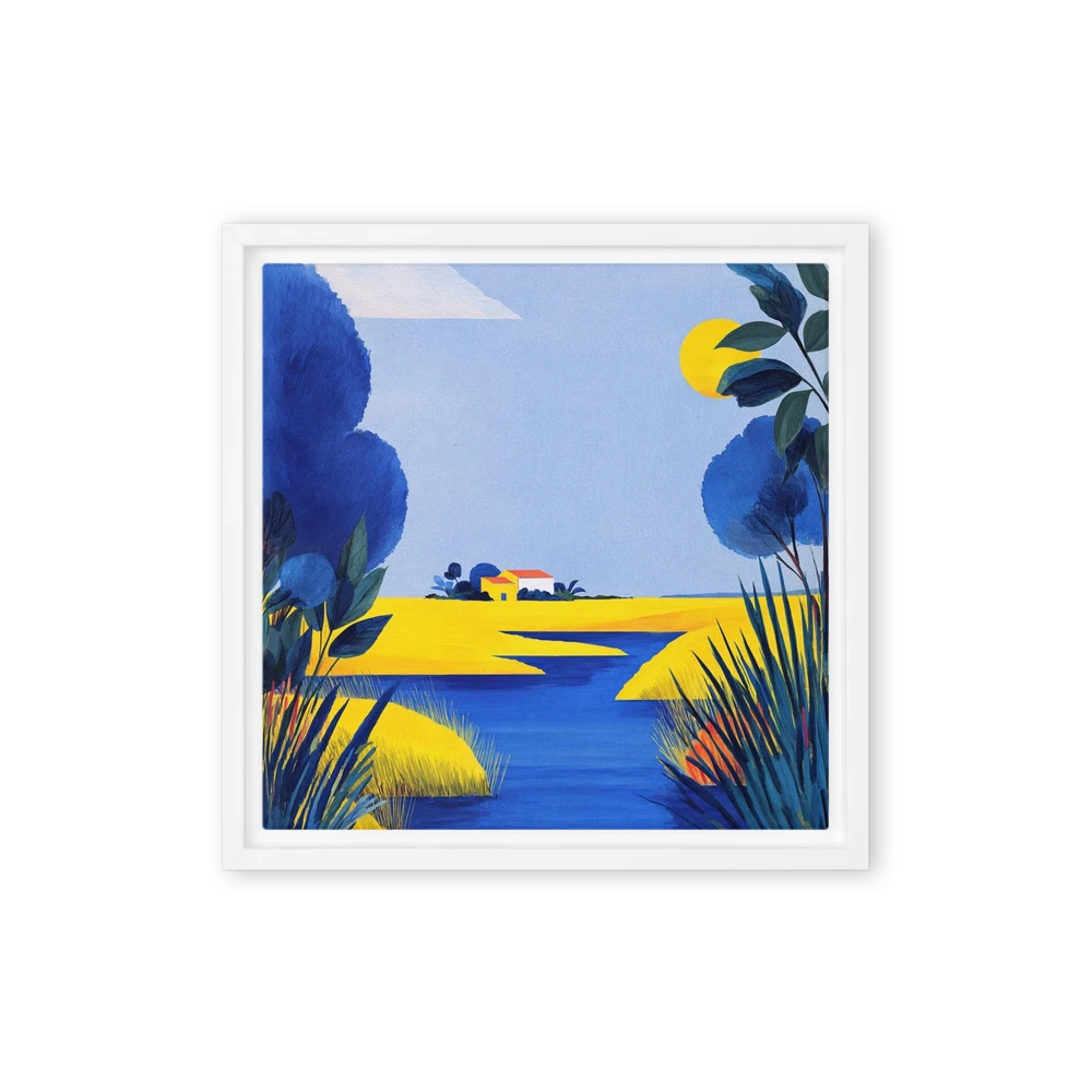 River Through Golden Fields | Art Print
