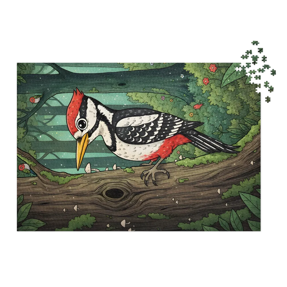 Forest Woodpecker | Jigsaw Puzzles