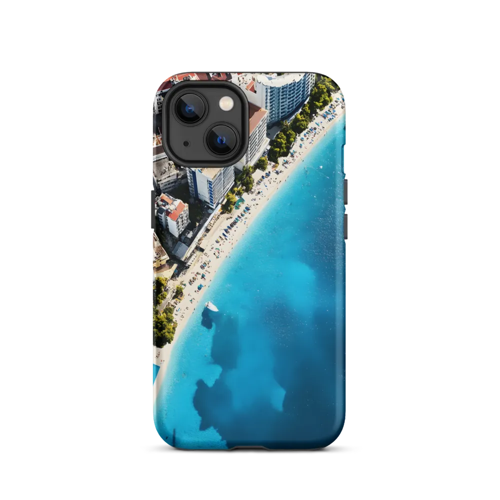 Aerial View of Beach and Cityscape | Phone Case