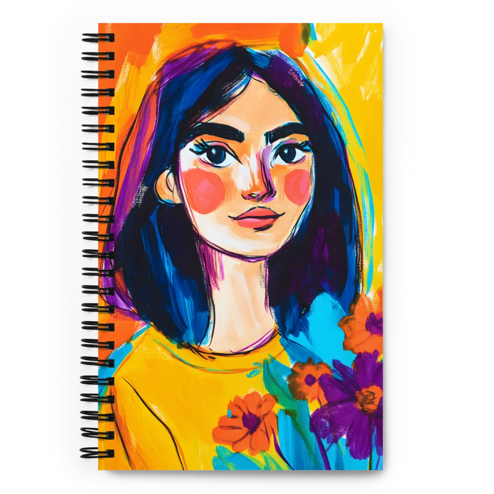 Sunlit Portrait with Blooms