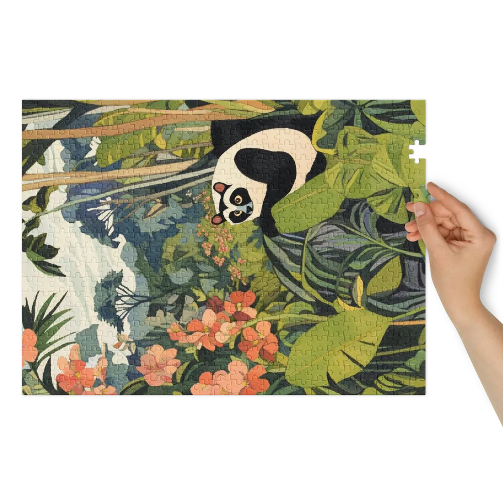 Panda in Tropical Jungle | Jigsaw Puzzle (252/520 pieces)