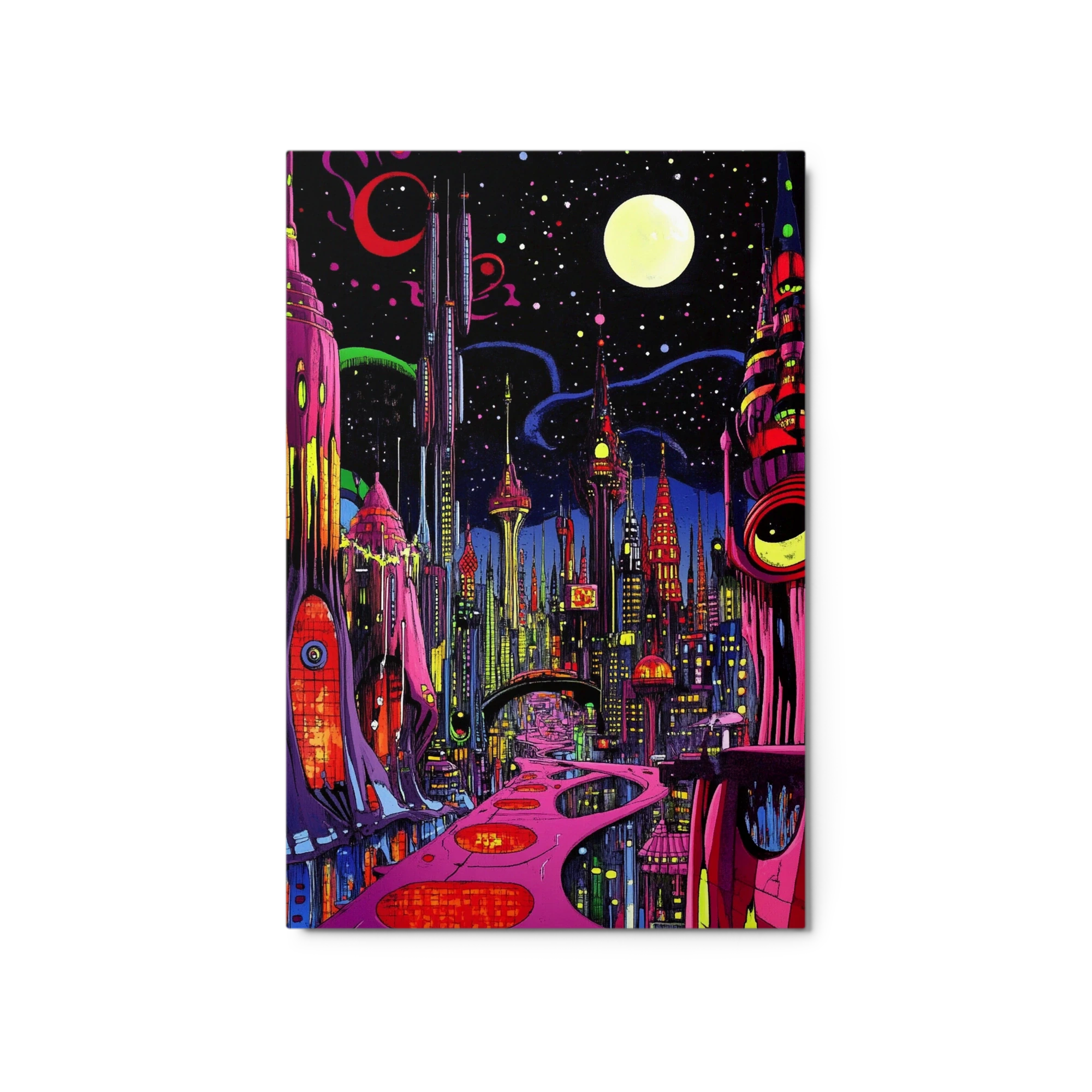 Vibrant Futuristic Cityscape